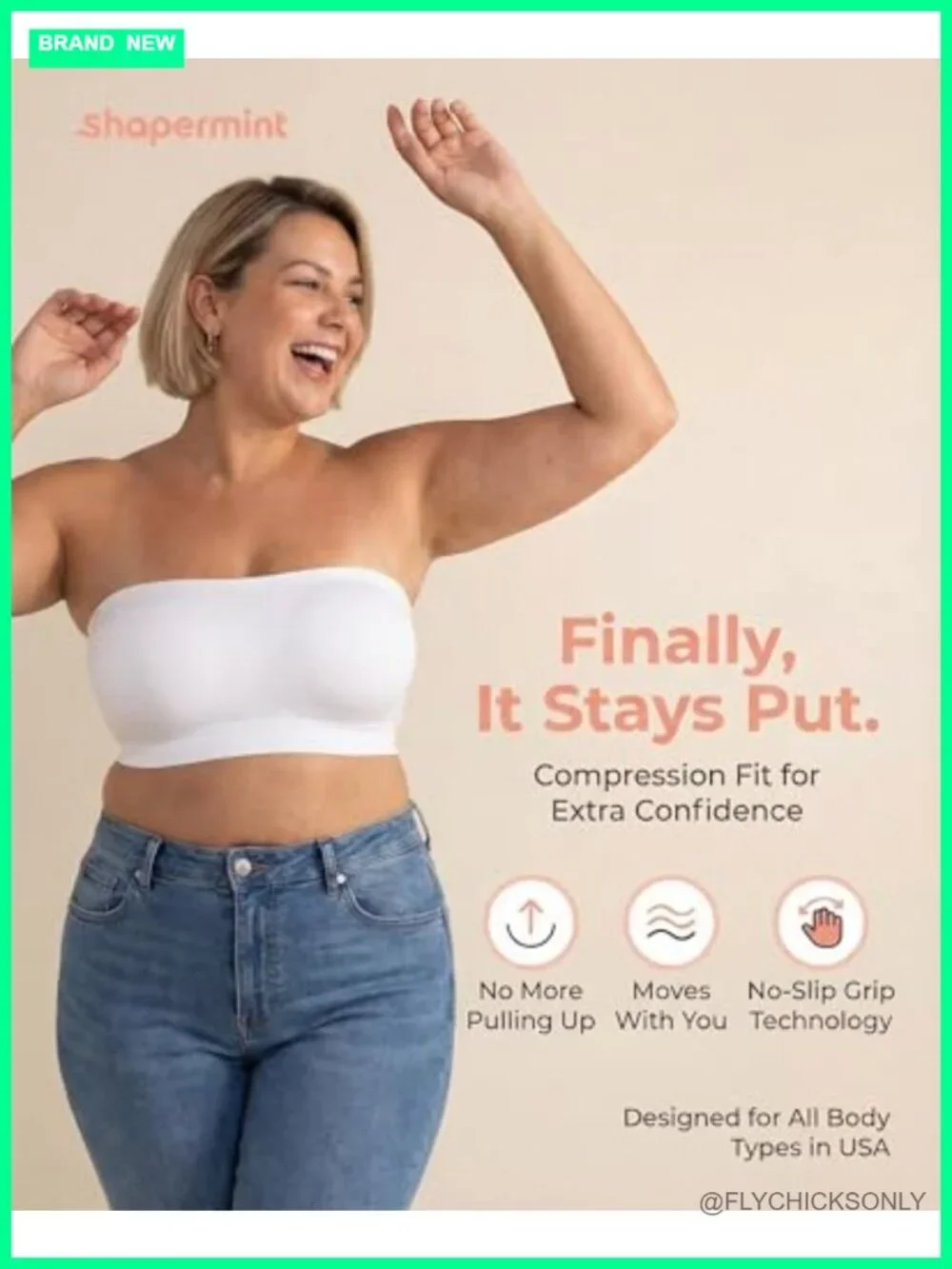 Strapless Bra Convertible Wireless Non-Slip Bandeau